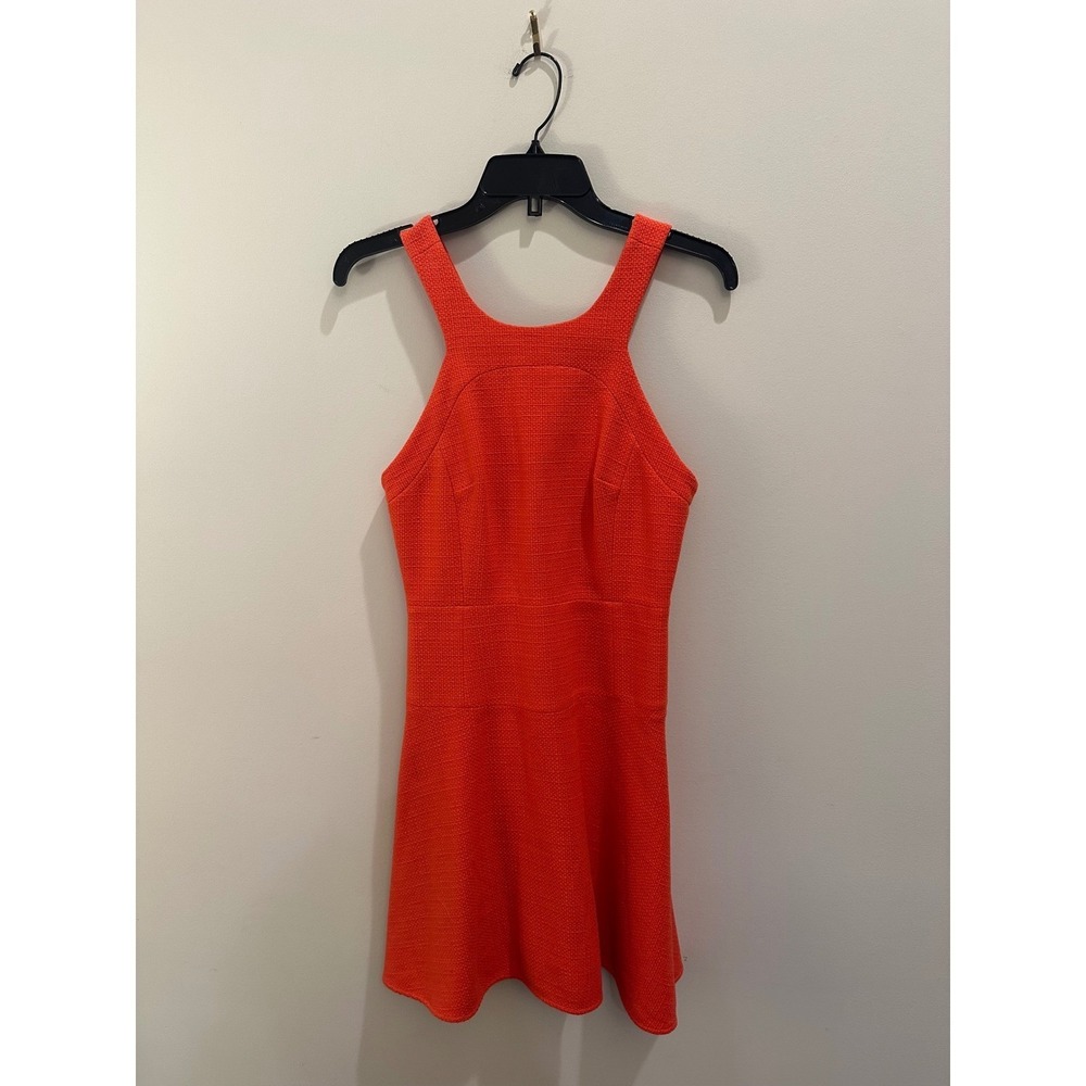 Size 2 anthropologie 4C halter fit & flare dress structured textured knit fabric
